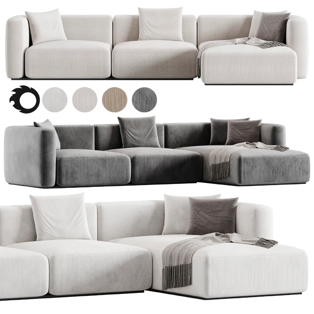 Shangai Sofa 1 By Poliform — Скачать