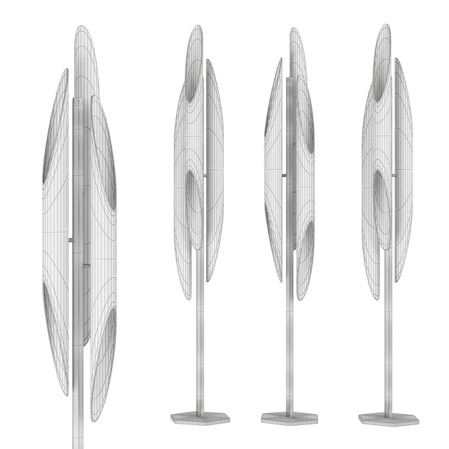 Coltrane Floor Lamp in Black and Steel — Descargar