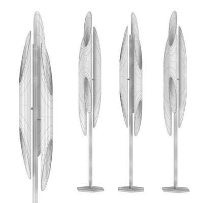 Coltrane Floor Lamp in Black and Steel — Ver 2