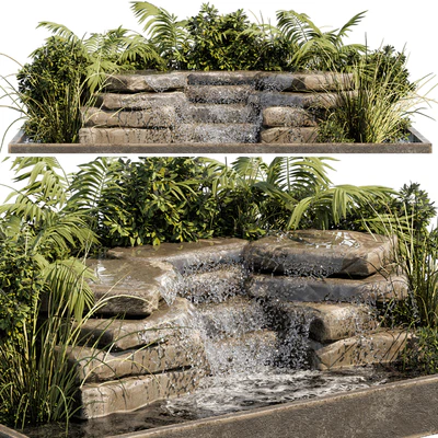 Waterfall fountains cascade 11 — Ver 3