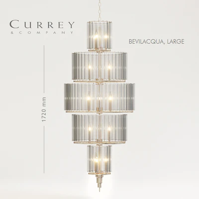 Currey &amp; Compamy BEVILACQUA Medium and Large chandeliers — Ver 2