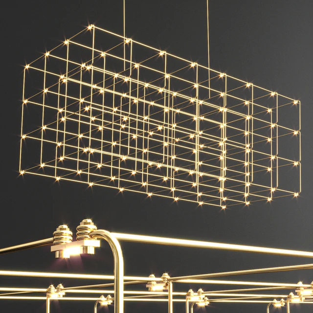 Cosmos Square Quasar Chandelier — Скачать