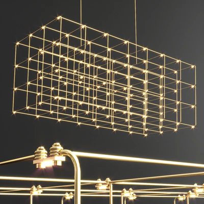 Cosmos Square Quasar Chandelier — Вид 3