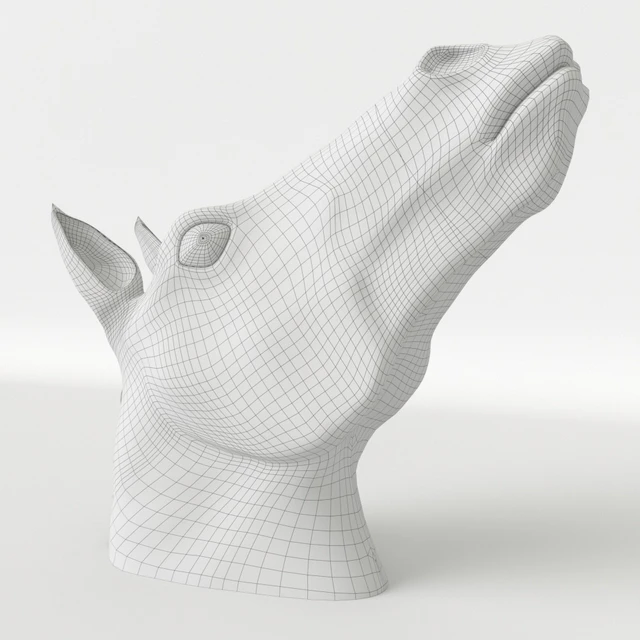 Horse head sculpture — Скачать