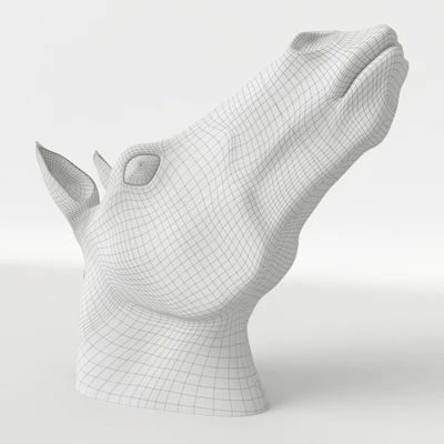 Horse head sculpture — Вид 2
