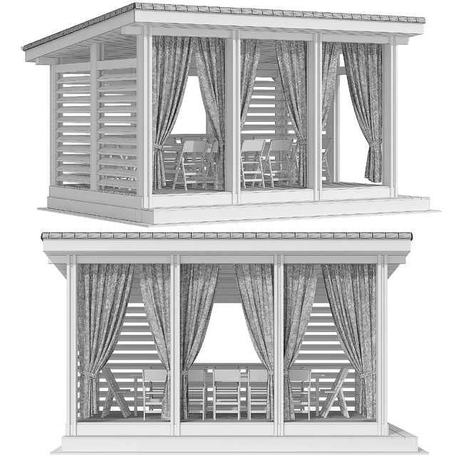 Arbor terrace veranda gazebo canopy — Descargar