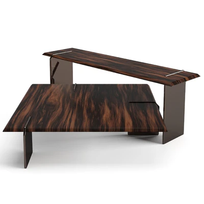 Minotti Keel square coffee tables set — Ver 3