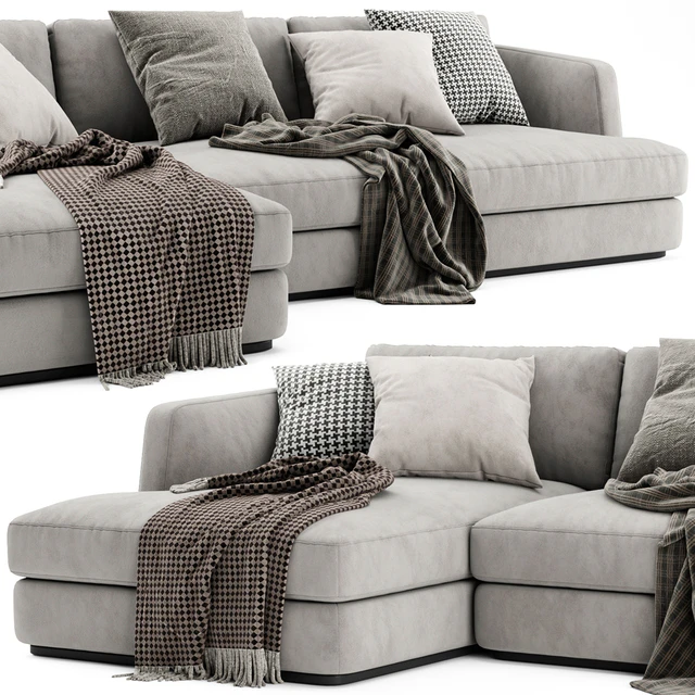 Flexform Barret Chaise Longue Sofa — Скачать