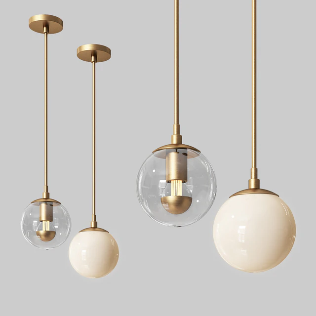 Modo Mono Pendant Brass & Clear Glass — Descargar