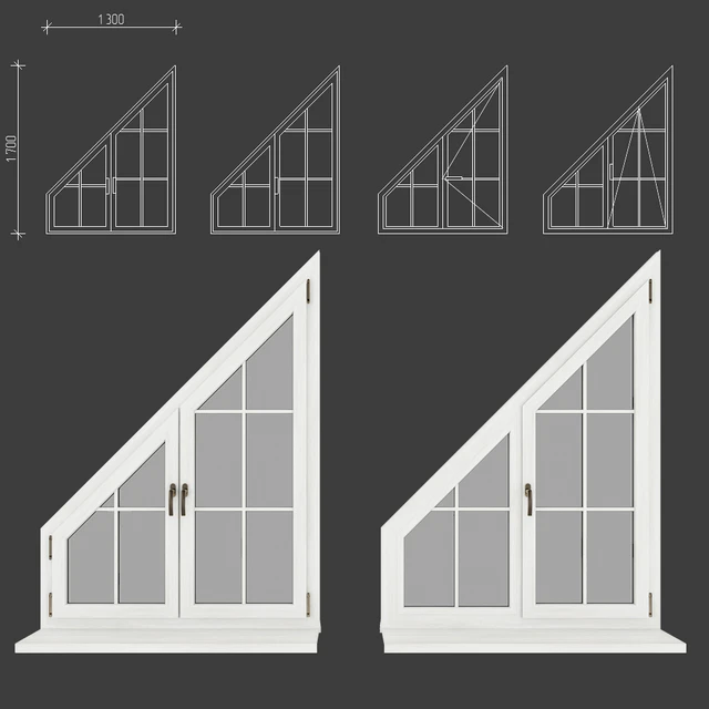 Plastic windows under a tree, type 06 part 03 set 06 — Descargar