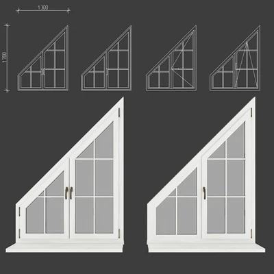 Plastic windows under a tree, type 06 part 03 set 06 — Ver 2