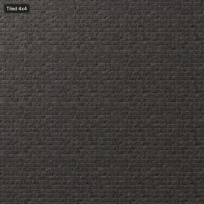split face running concrete block wall texture black — View 3