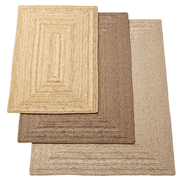 Natural braided jute rug — Descargar