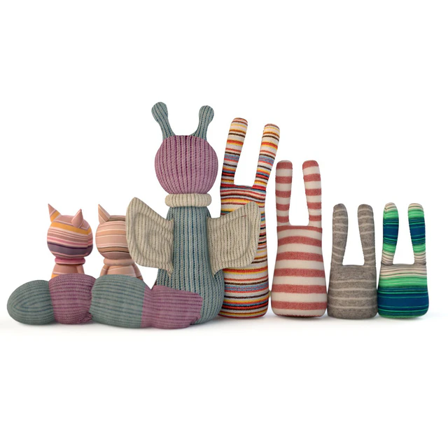 Set of textile toys from socks — Descargar