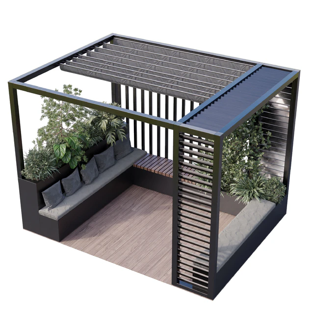 Landscape Furniture with Pergola and Roof garden 15 — Descargar