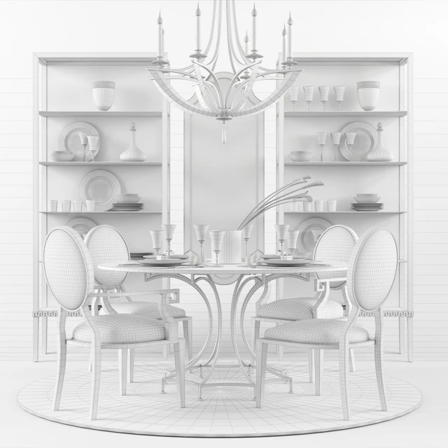 Miramont Round Dining Table (Bernhardt) — Descargar