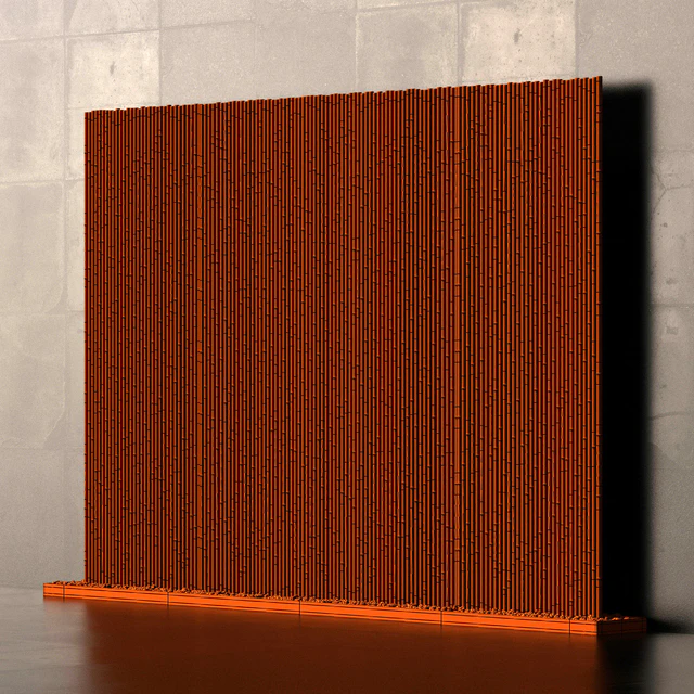 Bamboo branch decor  Wall cage 19a / Декор из бамбука стенка декор №19a — Скачать