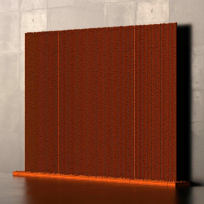 Bamboo branch decor  Wall cage 19a / Декор из бамбука стенка декор №19a — Вид 3