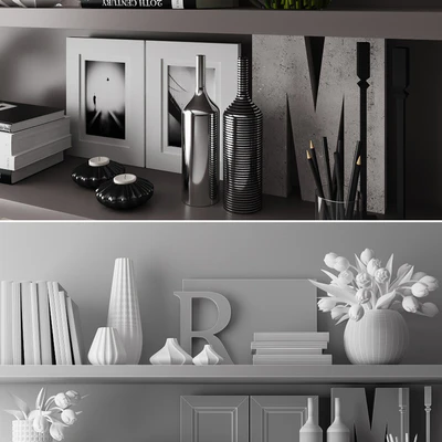decorative set with books 03 — Вид 2