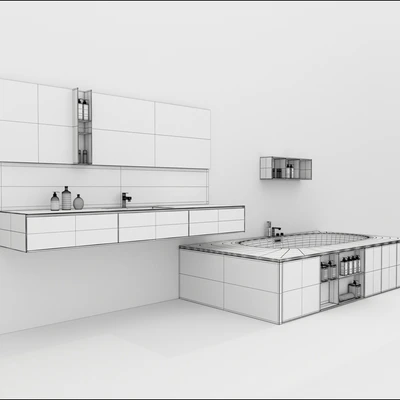 Bathroom furniture set Arcom Escape 2 — Ver 2