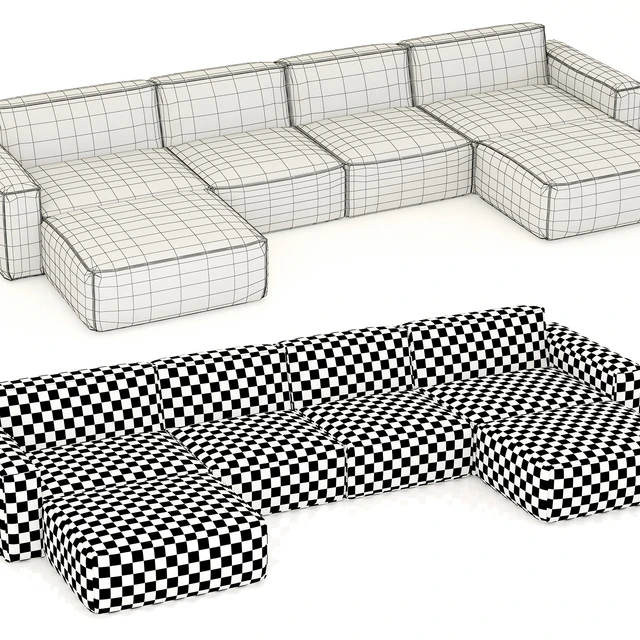 RH Modern Como Modular Customizable Sectional — Descargar