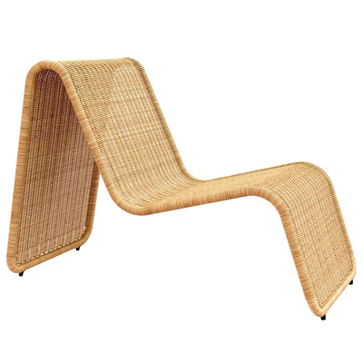 Tito Agnoli P3 lounge chair in cane Bonacina Italy — Ver 1
