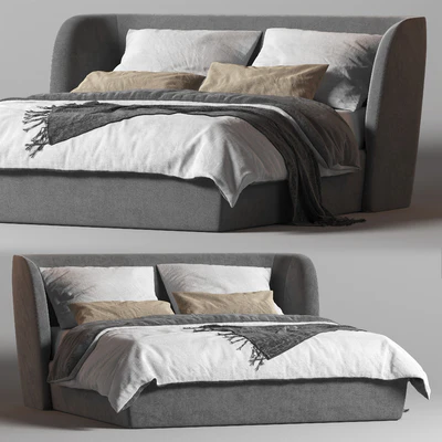 Rolf Benz 1400 Tondo Fabric Double Bed — Вид 1