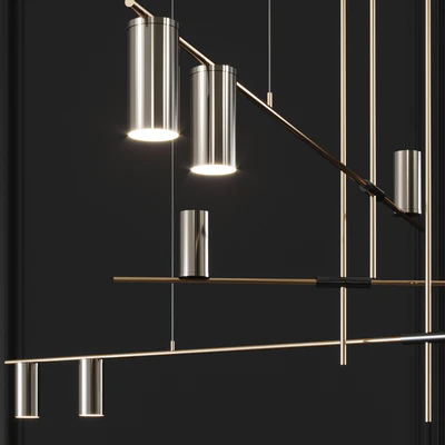 TRIBES CHANDELIER Nickel — Ver 2