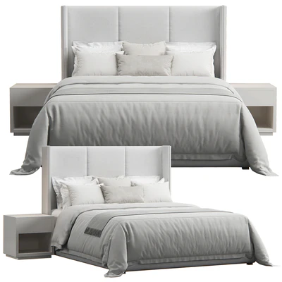 Striped Headboard Bed — Ver 2