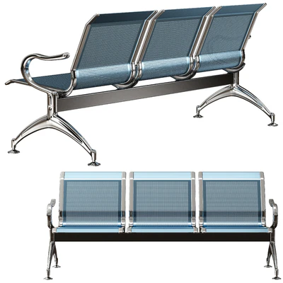 oshujian waiting iron bench chair SJ-8888 — Ver 3