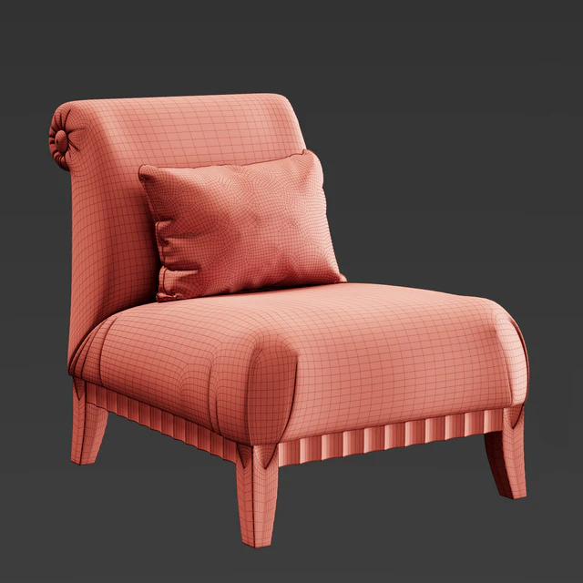 Giorgio Collection Occasional Arm chair 3D model — Descargar