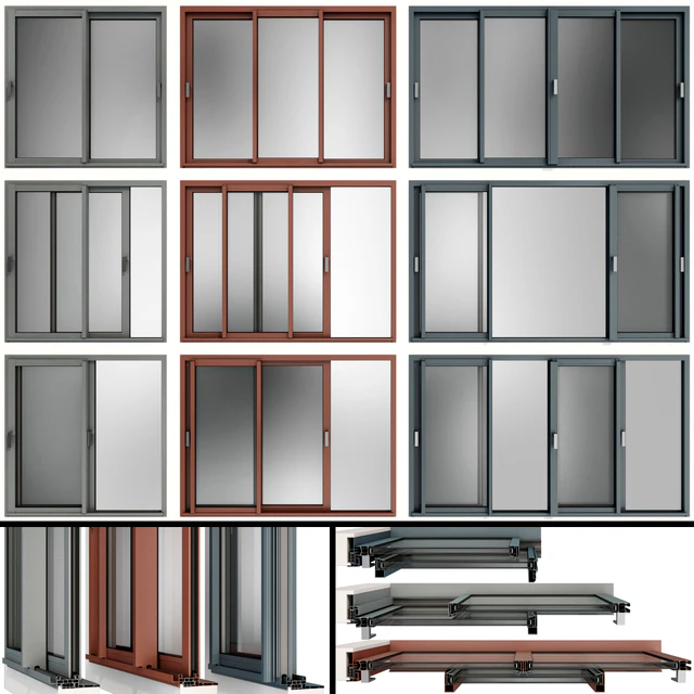 Sliding Stained Glass Aluminum Windows — Descargar