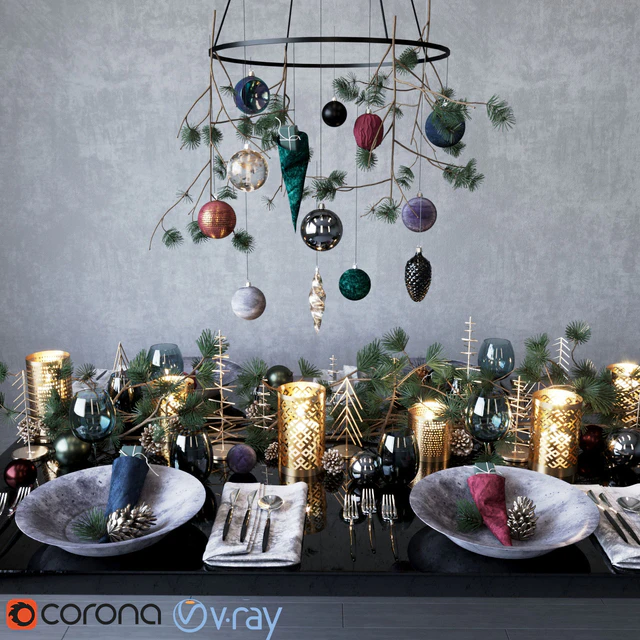 Сервировка "Dark Christmas" — Скачать