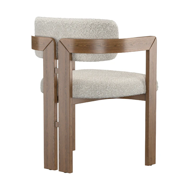Curved Walnut Dining Chair — Download