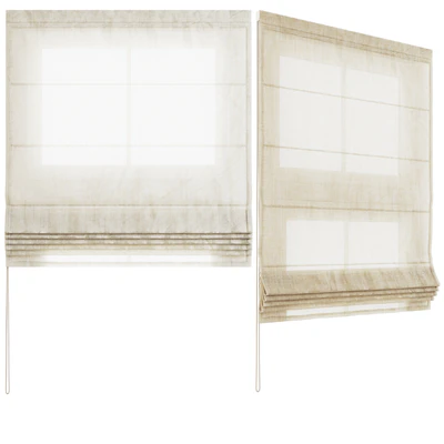Linen Tulle Roman Shade — Вид 3