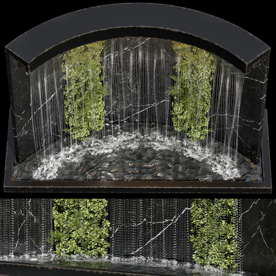Waterfall fountains cascade 24 — Вид 2