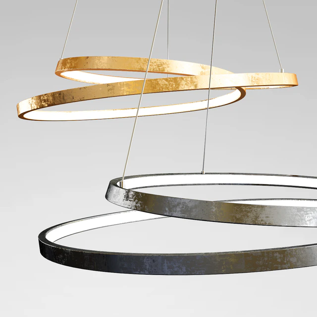 Ring Pendant Light - Gold and Black — Descargar