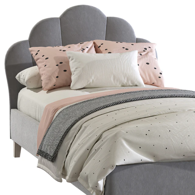 Детская кровать Shell Velvet Bedhead — Скачать