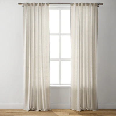 European Flax Linen Curtain - West Elm — Вид 1