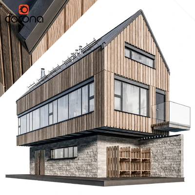 Modern house 07 | night — Вид 1