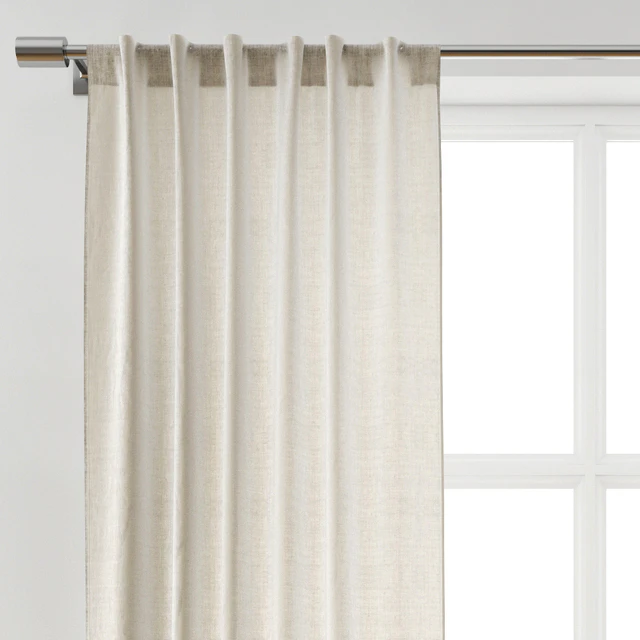 European Flax Linen Curtain - West Elm — Скачать