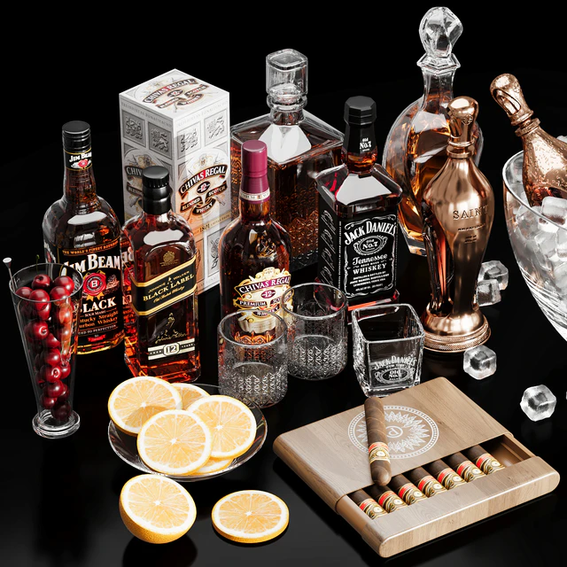 whiskey, scotch and congac cocktail — Скачать