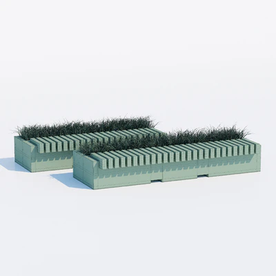 Big green benches — Вид 3