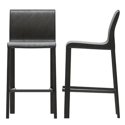 Coco Republic Brera Leather Barstool — Ver 3