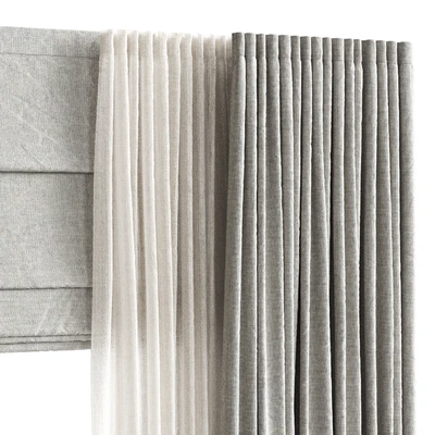Curtains with Roman blinds 2 — Ver 2