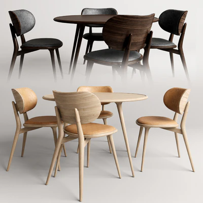 Mater-The dining chair with accent dining table — Ver 1