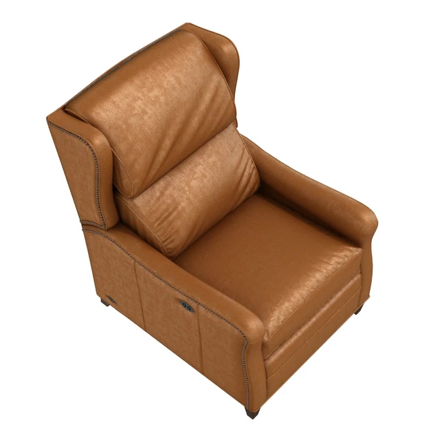 Wesley Hall STEVENSON TILT BACK leather armchair ottoman — Скачать