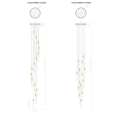 Pendant lamp IT-Laser-Bubbles-14-spiral, IT-Laser-Bubbles-14-design — Ver 2