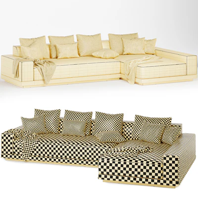Cortona Sofa Chaise Sectional — Ver 3