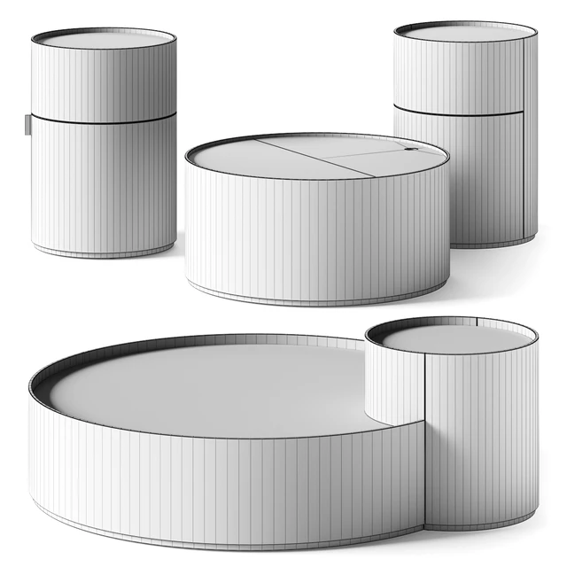 Living Divani Moon Coffee & Side Tables — Скачать